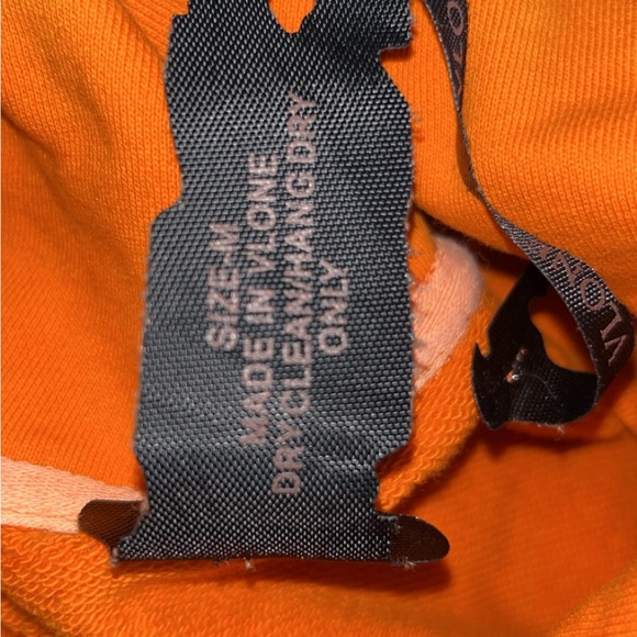 MENS V Lone Orange Hoodie - Picture 6 of 8